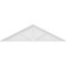 Ekena Millwork Peaked Cap 3 Spoke Architectural Grade PVC Pediment, 80"W x 21"H x 2"P (Pitch 6/12) PEDPS080X210PKC03 - alternate 4